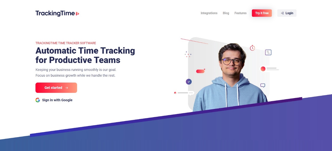 TrackingTime website