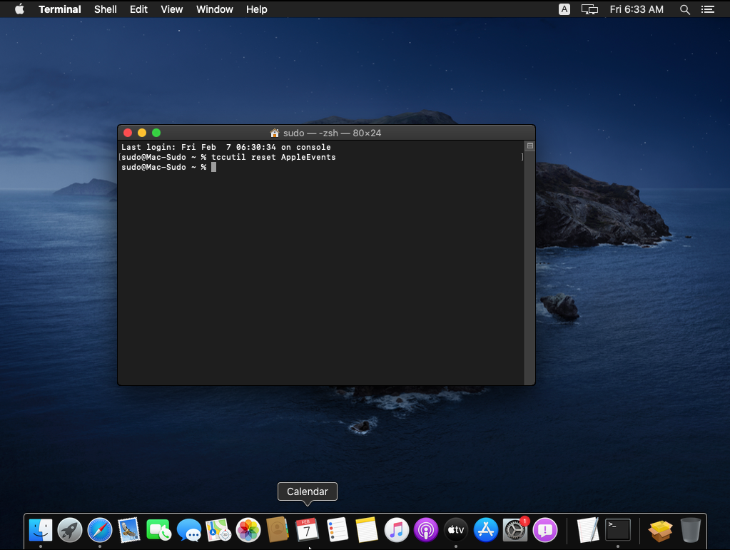 Screenshot MacOs