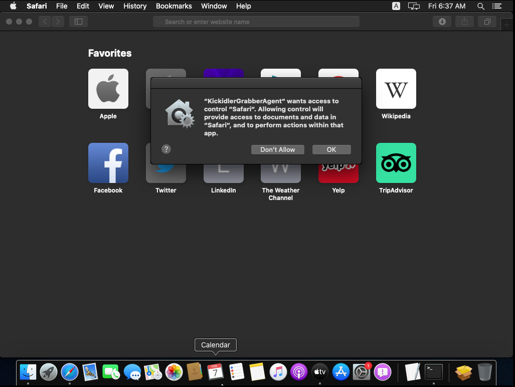 Screenshot MacOs