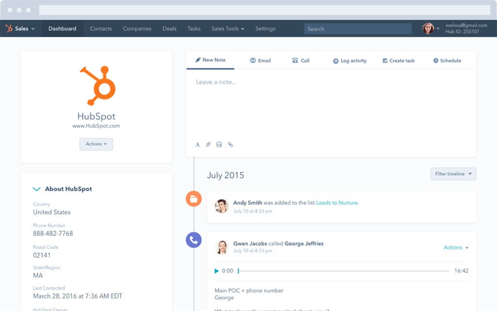 HubSpot CRM