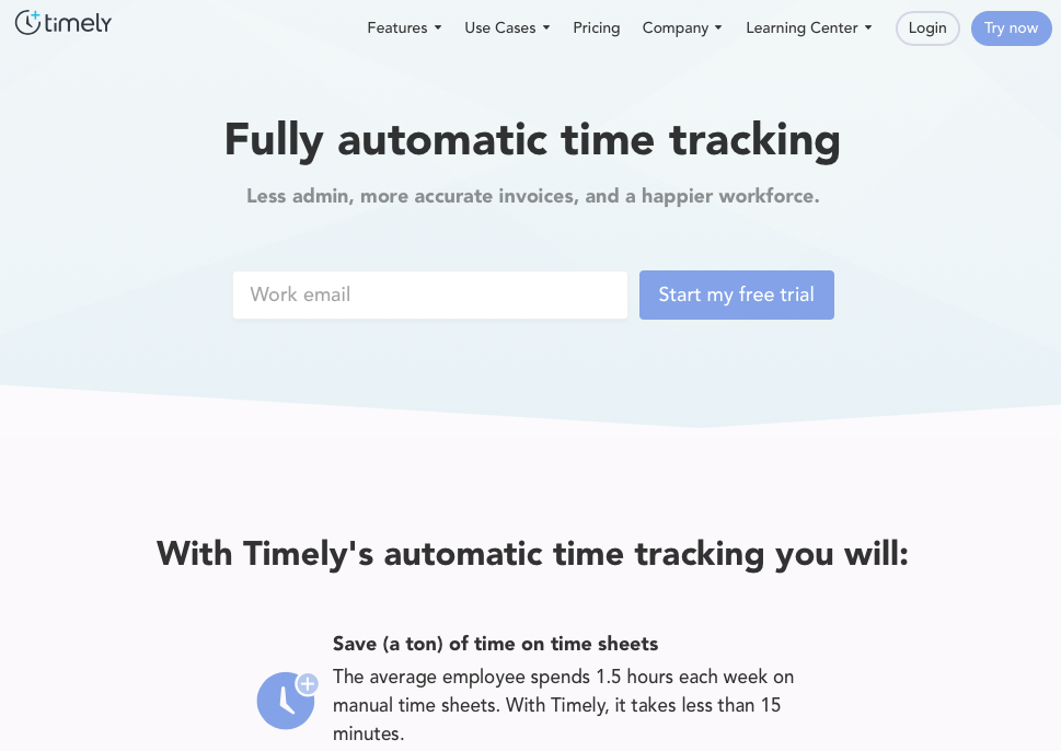 time tracking software Timely